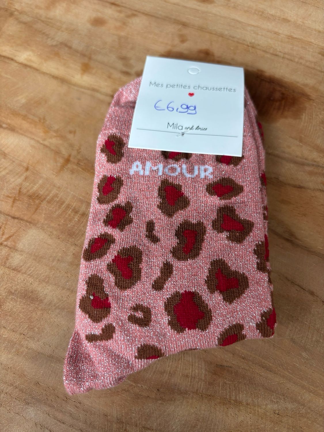 GLITTER KOUSEN AMOUR ROZE