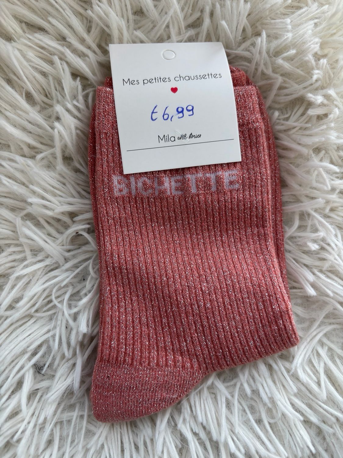 GLITTER KOUSEN ROZE ‘BICHETTE’