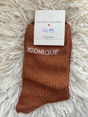 GLITTER KOUSEN ORANJE ‘ICONIQUE