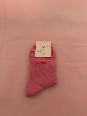 GLITTER KOUSEN PASTELROZE ‘ICONIC’