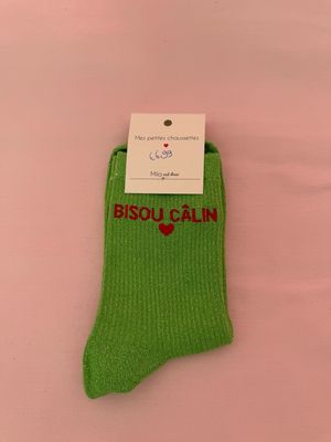 GLITTER KOUSEN GROEN  ‘BISOU CÂLIN’