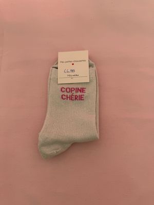 GLITTER KOUSEN GRIJS ‘COPINE CHÉRIE’