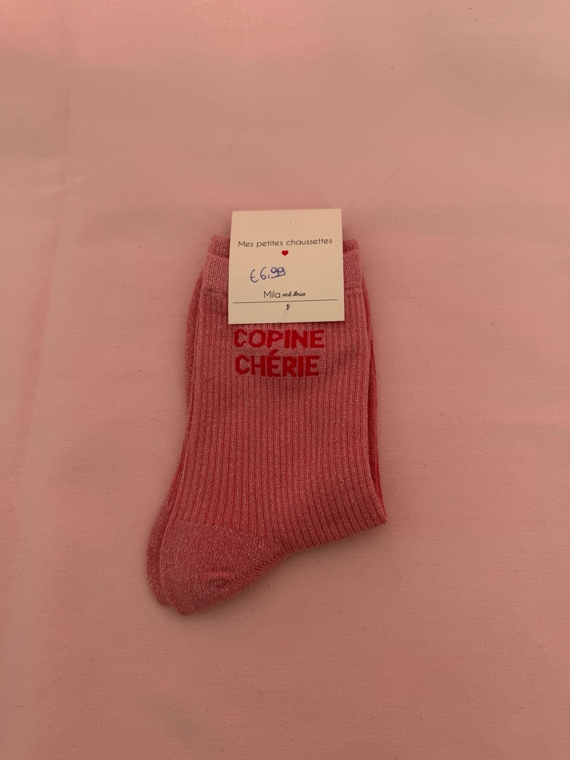 GLITTER KOUSEN ROZE ‘COPINE CHÉRIE’