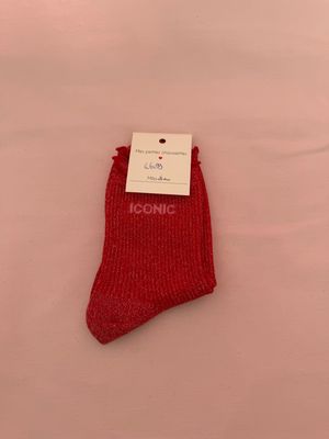 GLITTER KOUSEN ROOD ‘ICONIC’