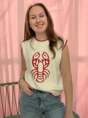 DEBARDEUR MET RODE KREEFT