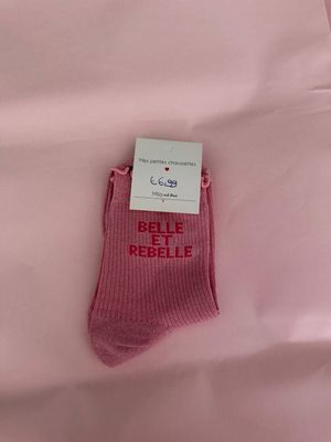 GLITTER KOUSEN ROZE ‘BELLE ET REBELLE’