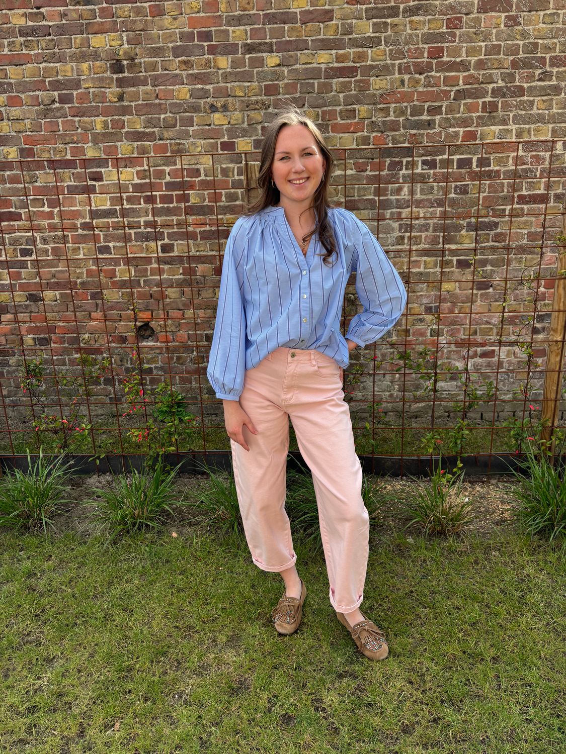 BALLOON JEANS LICHT ROZE