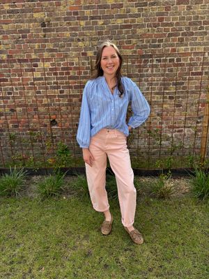 BALLOON JEANS LICHT ROZE