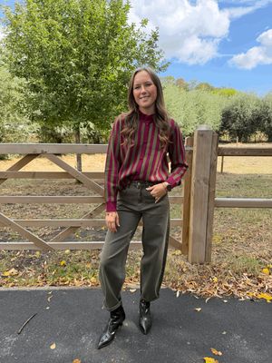 TRUI MET KRAAG KAKI/BORDEAUX ONE SIZE