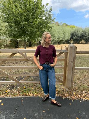 GILET MET TOGGLE SLUITING BURGUNDY ONE SIZE