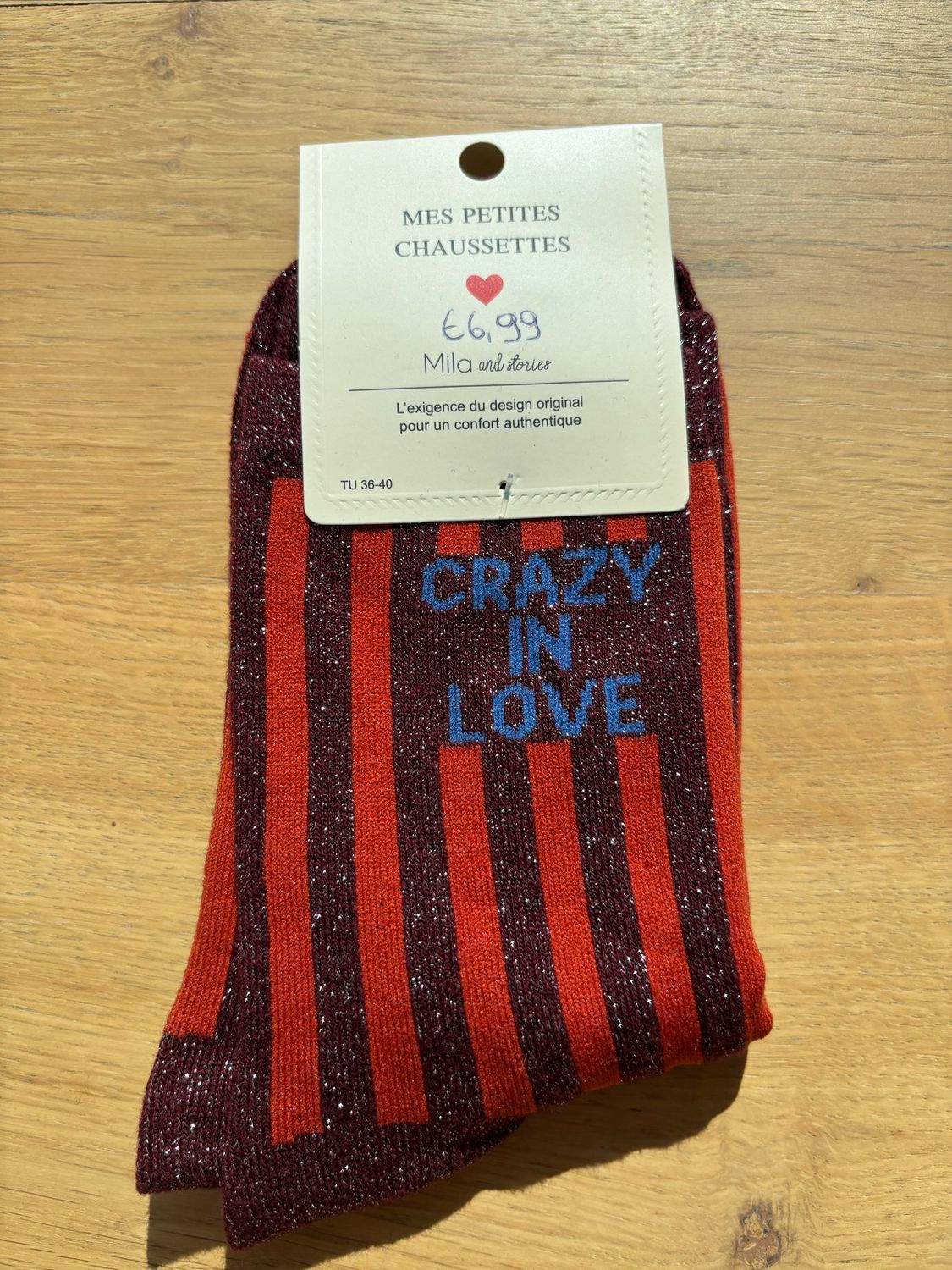 GLITTER KOUSEN ORANJE ‘CRAZY INLOVE’