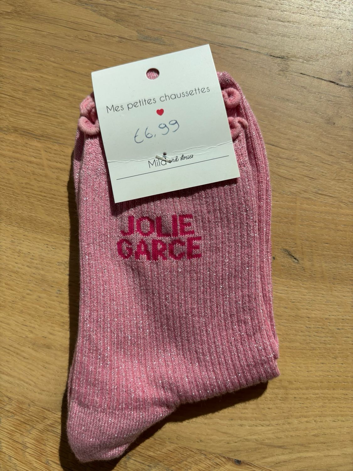 GLITTER KOUSEN ROZE ‘JOLIE GARCE’