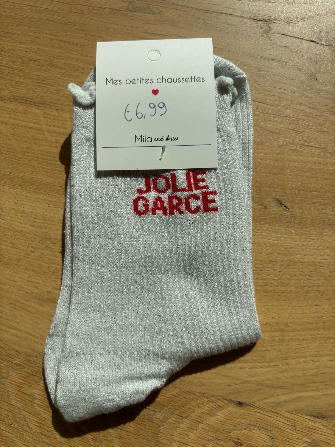 GLITTER KOUSEN GRIJS ‘JOLIE GARCE’