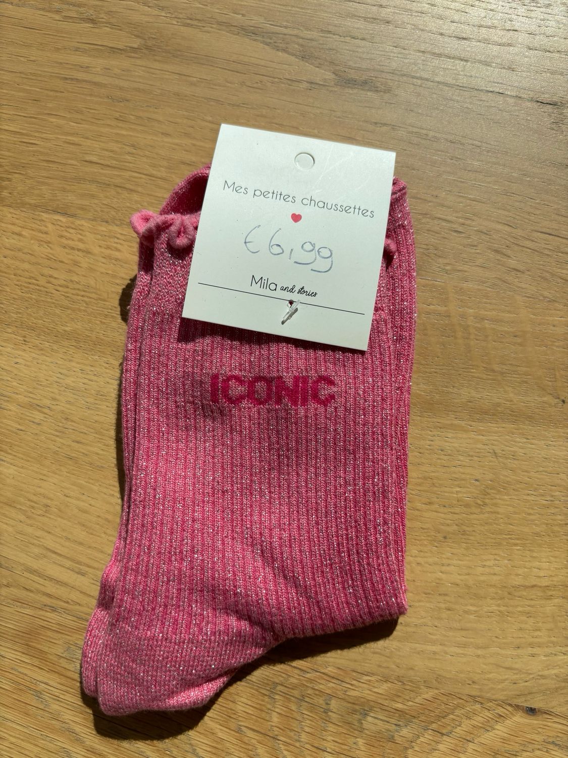 GLITTER KOUSEN DONKERROZE ‘ICONIC’