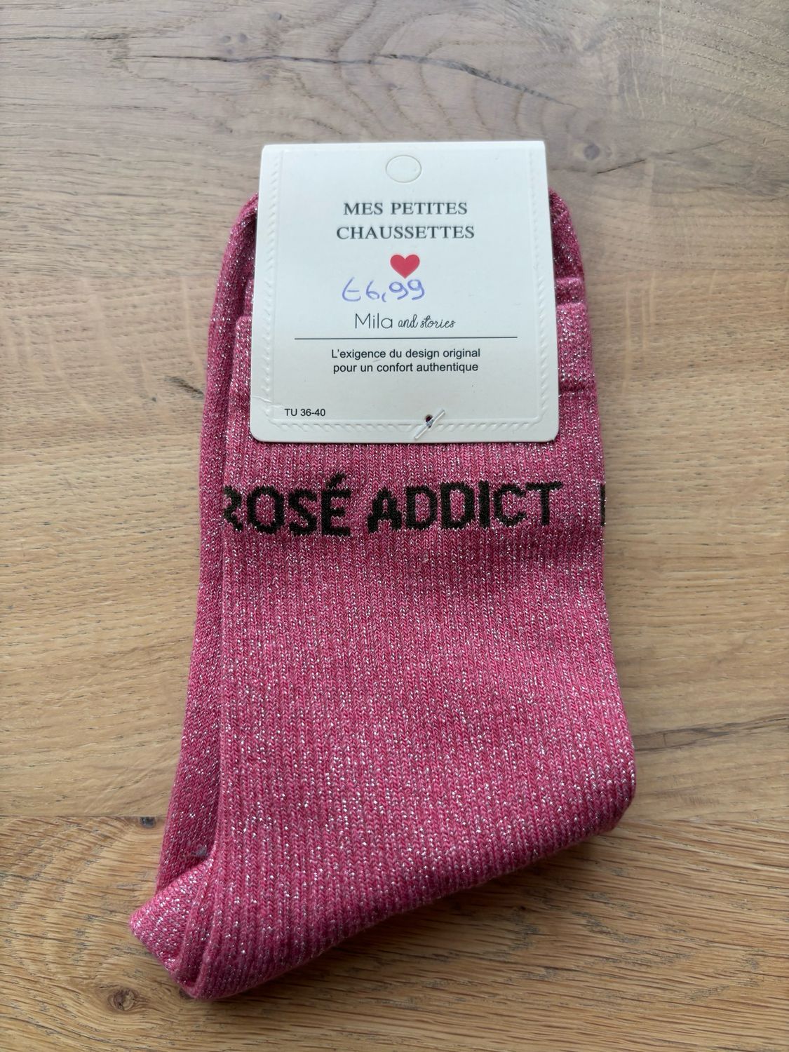 GLITTER KOUSEN ROZE ‘ROSÉ ADDICT’