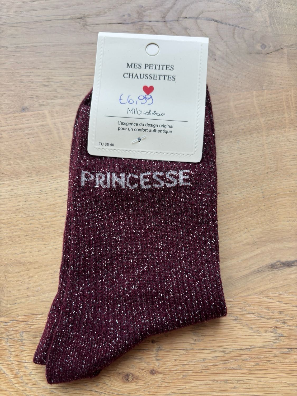 GLITTER KOUDEN BURGUNDY ‘PRINCESSE’