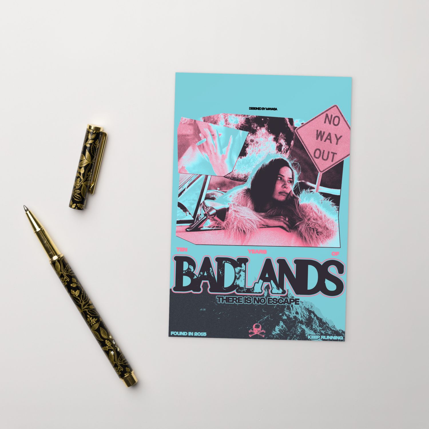BADLANDS: THERE IS NO ESCAPE (postcard)