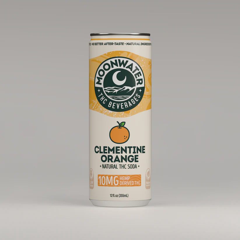 Moonwater Infused Drinks, Flavor: Clementine Orange, Strain: 10 mg
