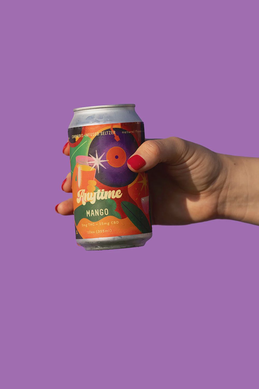 Anytime Seltzer, Flavor: Mango