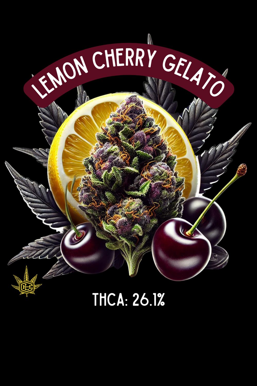 Lemon Cherry Gelato | THCa: 26.1%, Size: 1/8