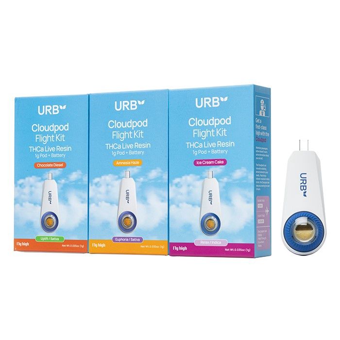 URB Fly High CloudPod Kit w/Pod, Strain: Amnesia Haze