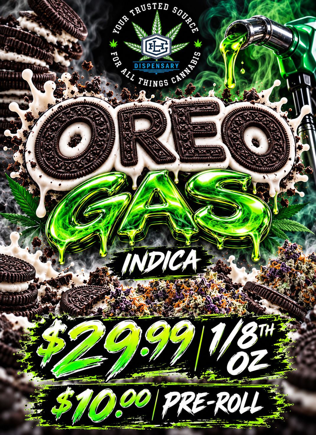 Oreo Gas - 1 OUNCE - $150