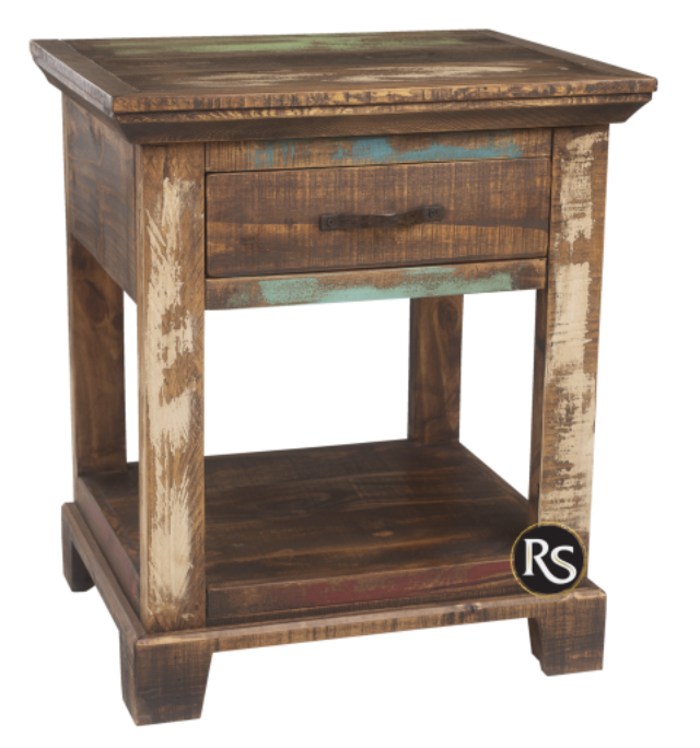 Linea Cabana 1 Drawer Nightstand-Multicolor Finish