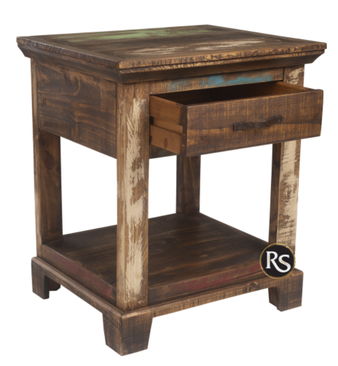 Linea Cabana 1 Drawer Nightstand-Multicolor Finish