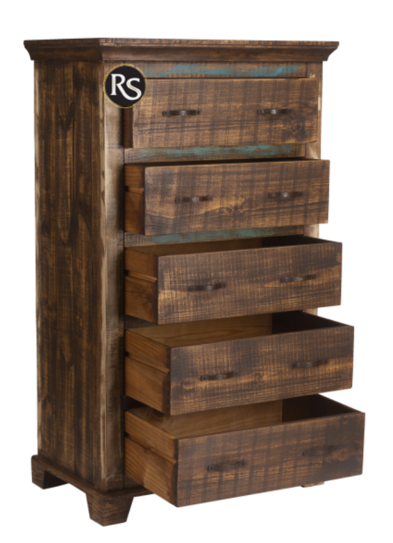 Linea Cabana Tall Drawer Chest-Multicolor Finish