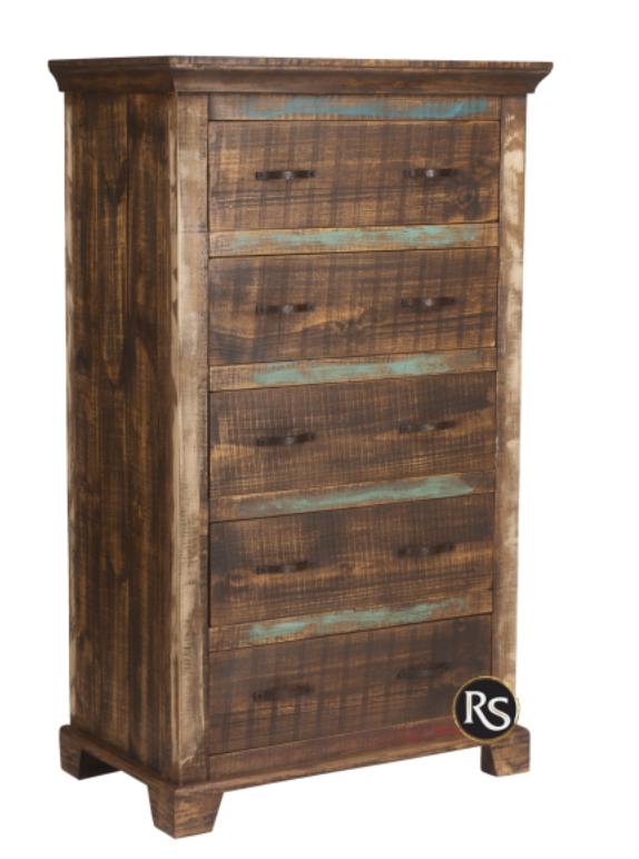 Linea Cabana Tall Drawer Chest-Multicolor Finish