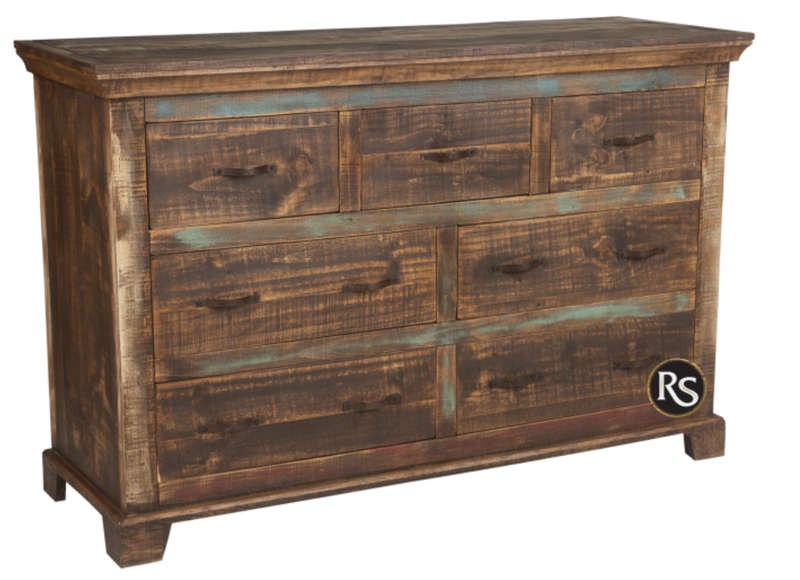 Linea Cabana 7 Drawer Dresser-Multicolor Finish