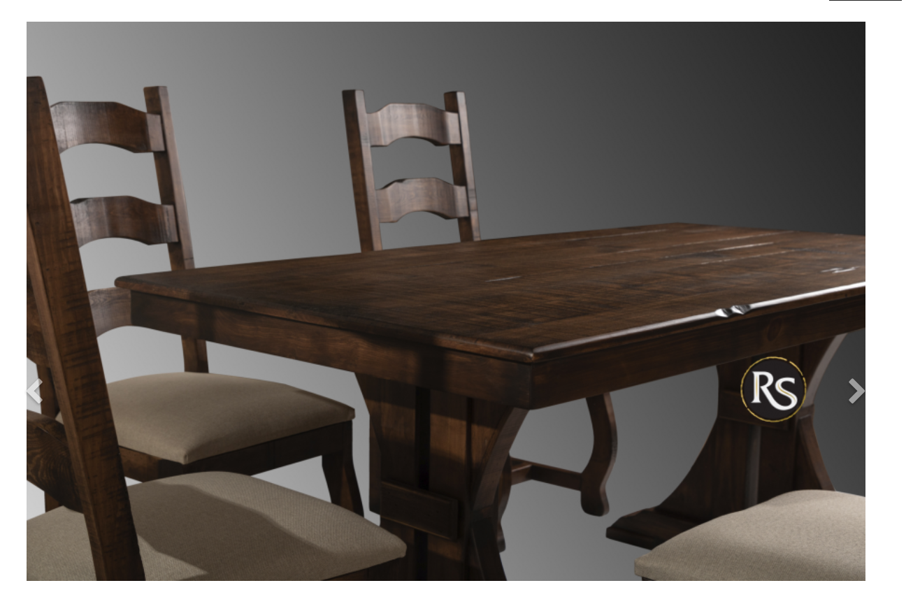 Floresville 8 Ft Dinning Table-Oldie Toasted Finish