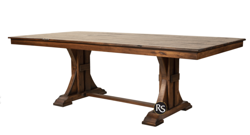 Floresville 8 Ft Dinning Table-Oldie Toasted Finish