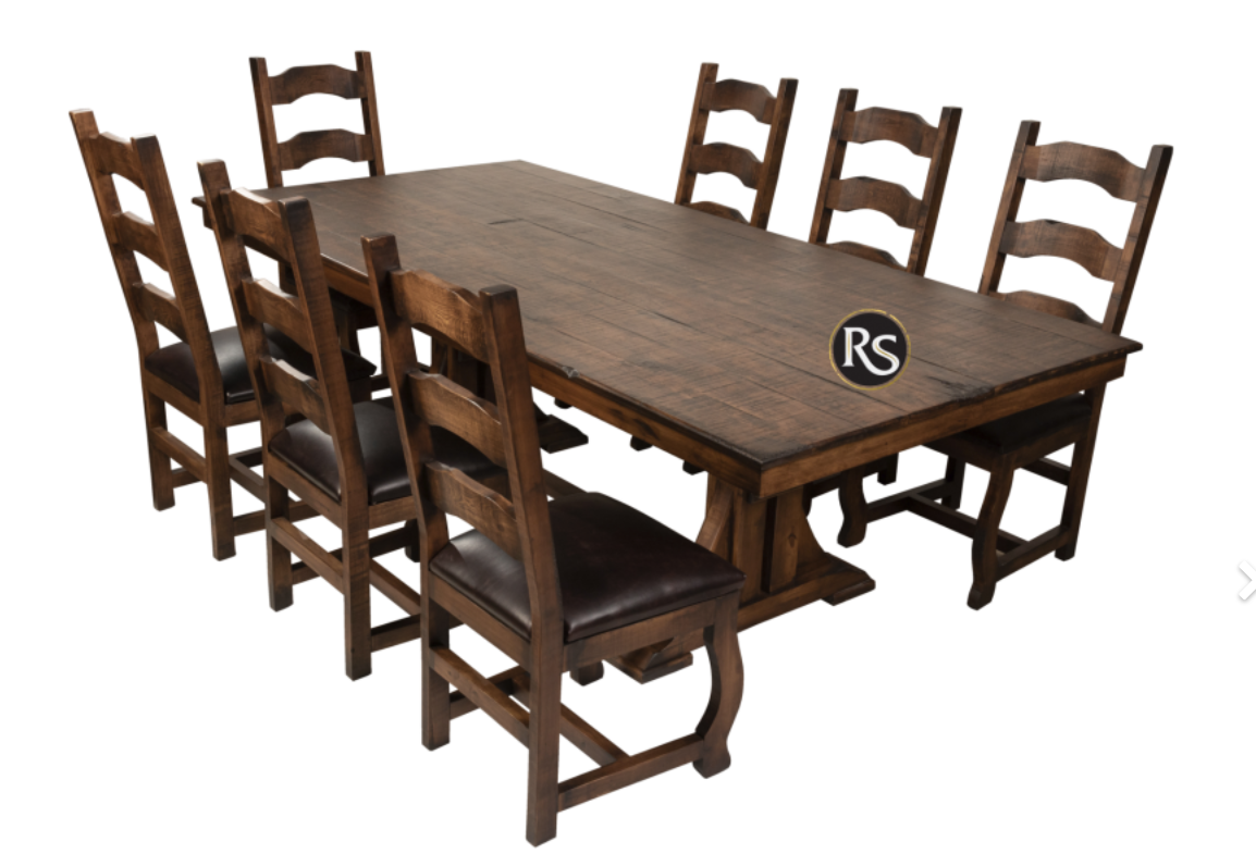 Floresville 8 Ft Dinning Table-Oldie Toasted Finish
