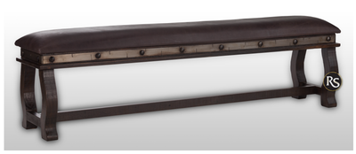Grand Hacienda 72&quot; Leather Bench-Old West Finish