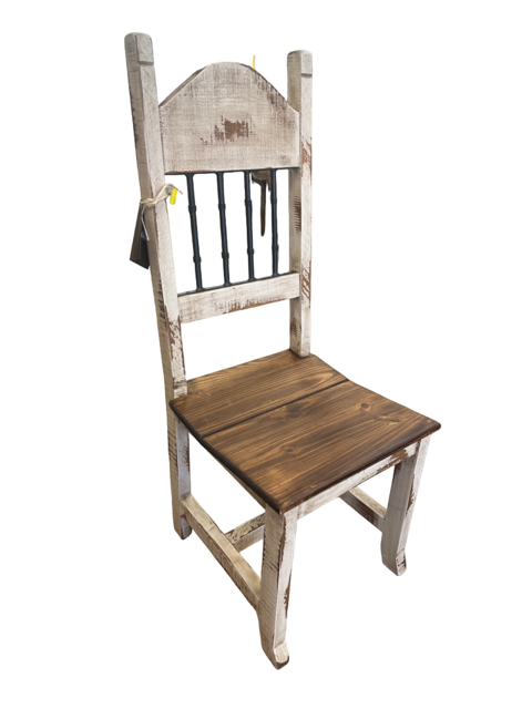 Rustic Forge Chair-Oldie White Finish