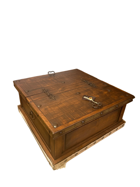 Hacienda Trunk Coffee Table-Chestnut Finish