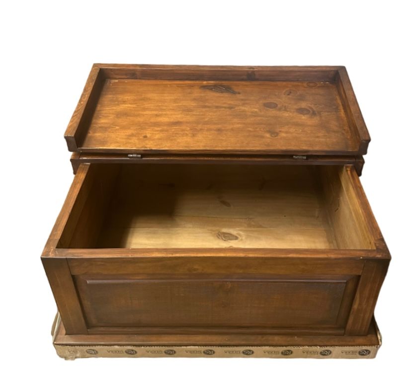 Hacienda Trunk Coffee Table-Chestnut Finish