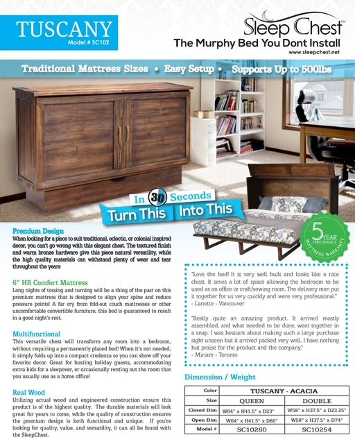 Tuscany Murphy Bed