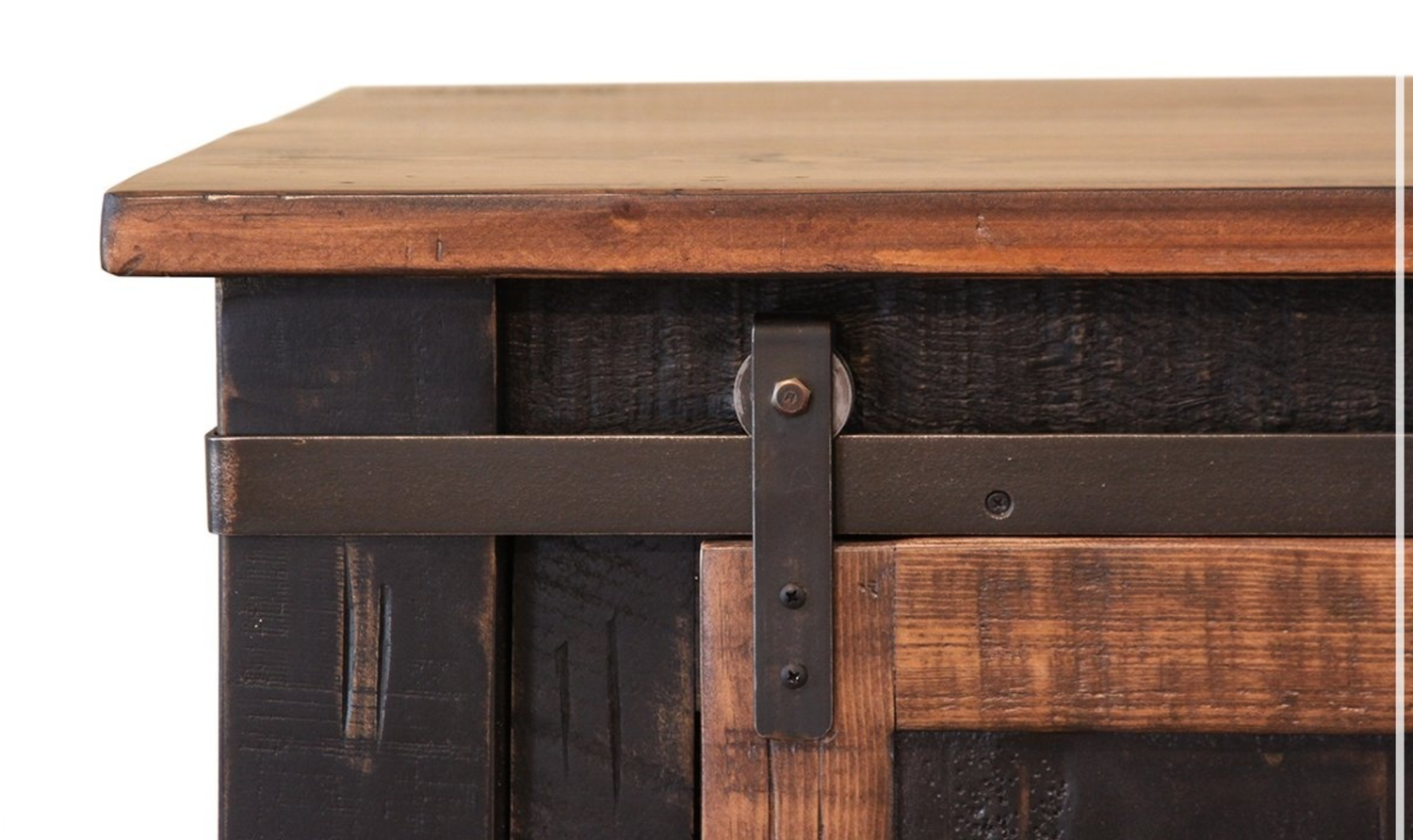 60&#39;&#39; Pueblo TV Stand in the Black Finish