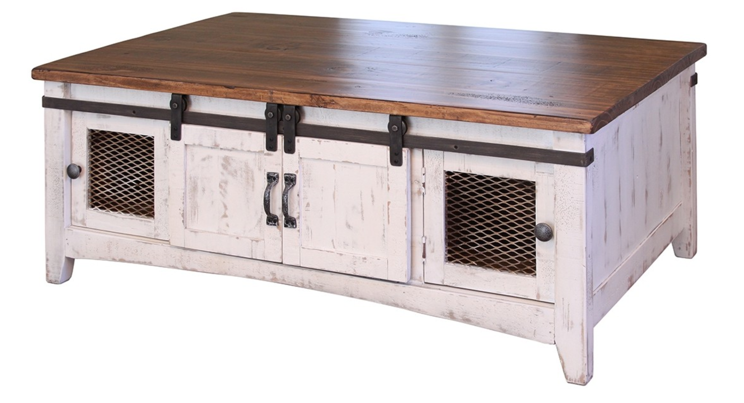360 Pueblo White Coffee Table with 2 End Tables