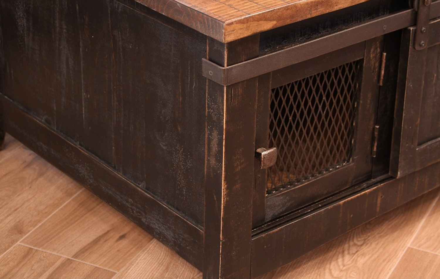 370 Pueblo Black Coffee Table with 2 End Tables