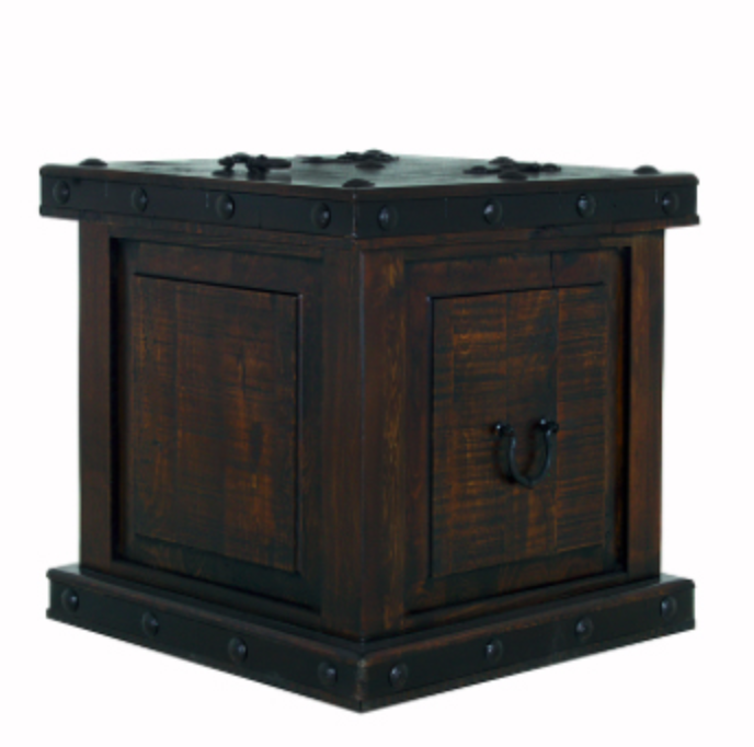 Grand Hacienda Trunk End Table in the Old West Finish
