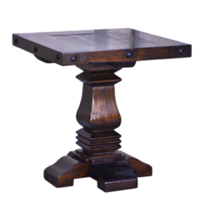 Grand Hacienda Pedestal End Table