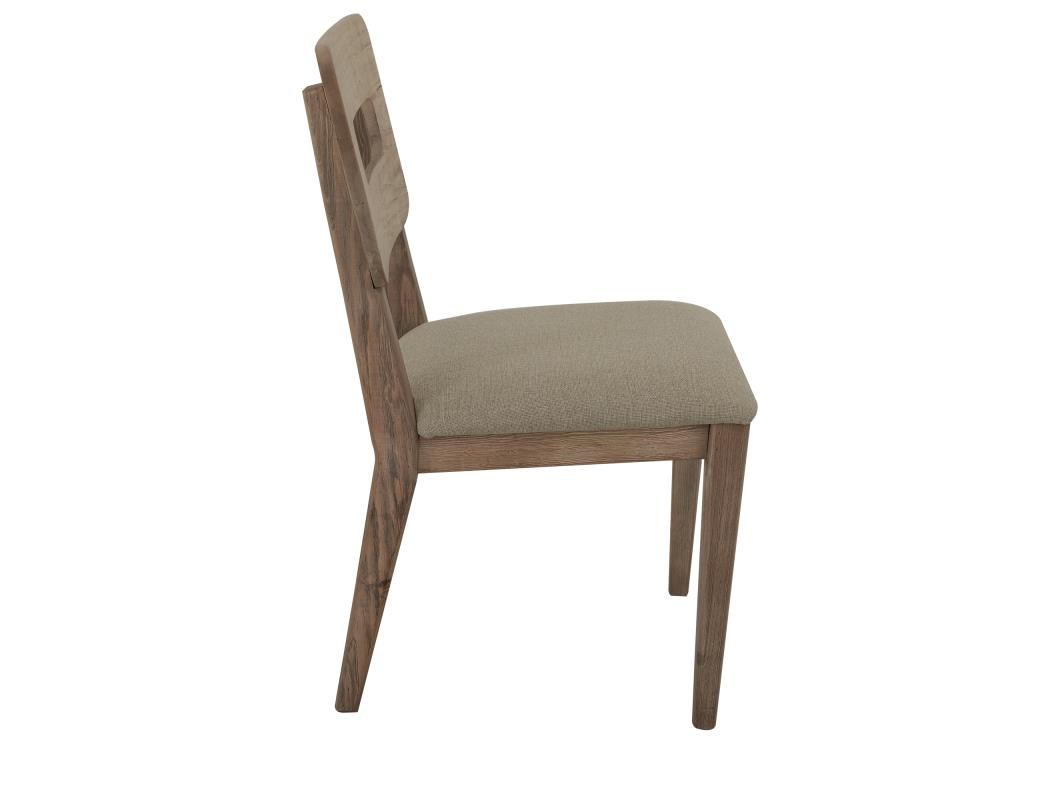 LUMA UPHOLSTERED SEAT WOODEN CHAIR