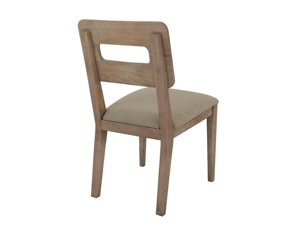 LUMA UPHOLSTERED SEAT WOODEN CHAIR