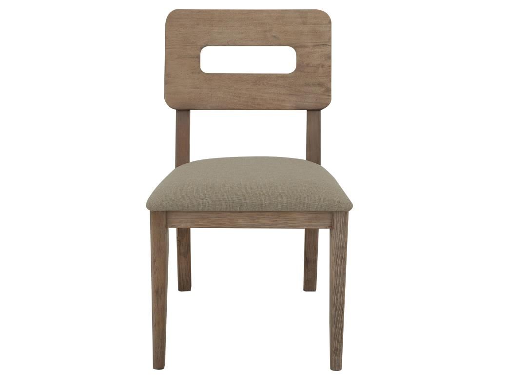 LUMA UPHOLSTERED SEAT WOODEN CHAIR