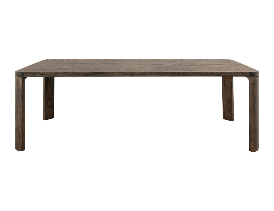 BALAM DINING TABLE WITH 4 WOODEN CHAIRS &amp; 2 UPHOLSTERED CHAIRS