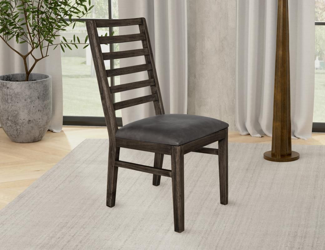 BALAM UPHOLSTERED SEAT WOODEN CHAIR