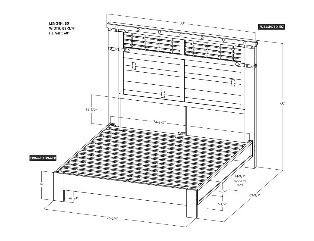 PAROTA KING BEDROOM SET WITH 2 NIGHTSTANDS AND 7 DRAWER DRESSER